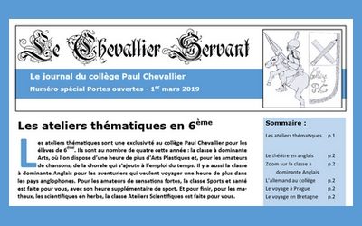 Le Chevallier Servant – Numéro spécial mars 2019