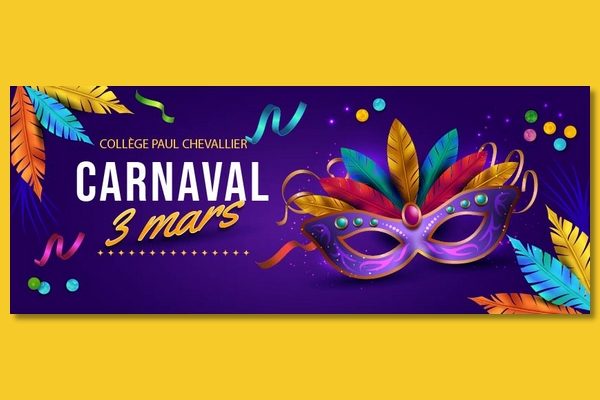 Journée Carnaval au collège Paul Chevallier le vendredi 3 mars