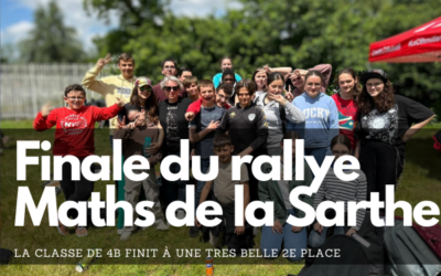 Une très belle 2e place pour les élèves de 4B en finale du rallye Maths de la Sarthe