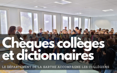 Chèques collèges et dictionnaires : le Département accompagne les collégiens